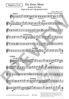 Die kleine Messe Ausgabe B für 4-stimmigen Chor und Bläser (A. Thoma) 