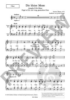 Die kleine Messe Ausgabe B (A. Thoma) 