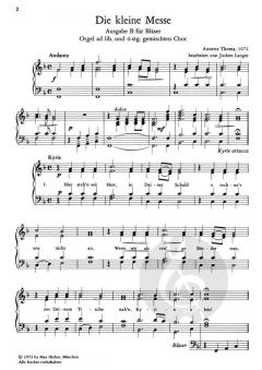 Die kleine Messe Ausgabe B für 4-stimmigen Chor und Bläser (A. Thoma) 