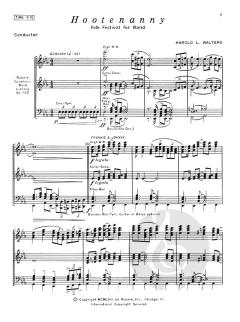 Hootenanny Folk Festival For Band (Harold Walters) 