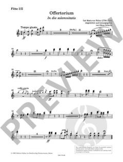 Offertorium in die solemnitatis von Carl Maria von Weber 