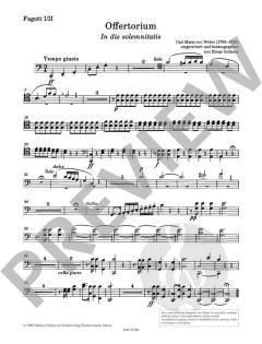 Offertorium in die solemnitatis von Carl Maria von Weber 