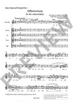 Offertorium In die solemnitatis (Carl Maria von Weber) 