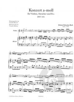 Konzert a-moll BWV 1041 von Johann Sebastian Bach 