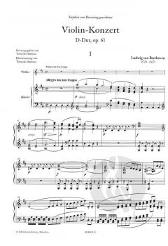 Violinkonzert D-Dur op. 61 von Ludwig van Beethoven im Alle Noten Shop kaufen
