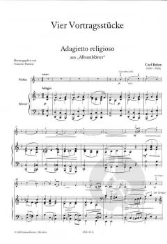 4 Vortragsstücke von Carl Bohm 