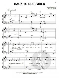 Back To December von Taylor Swift 