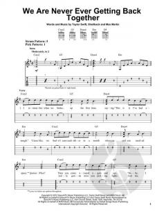 We Are Never Ever Getting Back Together von Taylor Swift 