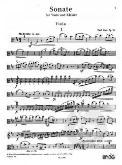Sonate D-Dur op. 15 von Paul Juon 