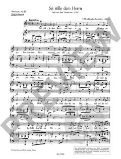 Sei stille dem Herrn (Elias) von Felix Mendelssohn Bartholdy 