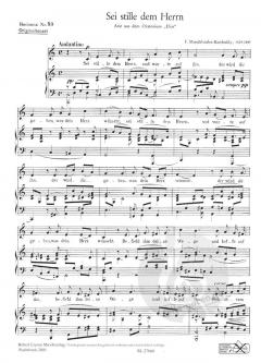 Sei stille dem Herrn (Elias) von Felix Mendelssohn Bartholdy 