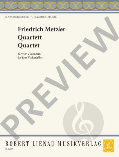 Quartett von Friedrich Metzler für 4 Violoncelli im Alle Noten Shop kaufen