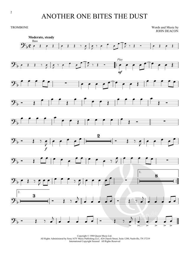 Instrumental Play-Along for Trombone von Queen » Posaune Noten