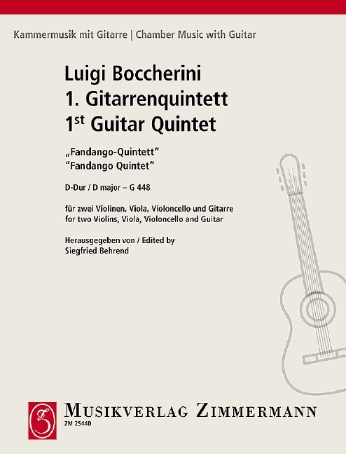 Erstes Quintett A Fandango D Dur Luigi Boccherini Gemischtes Ensemblen Noten Download