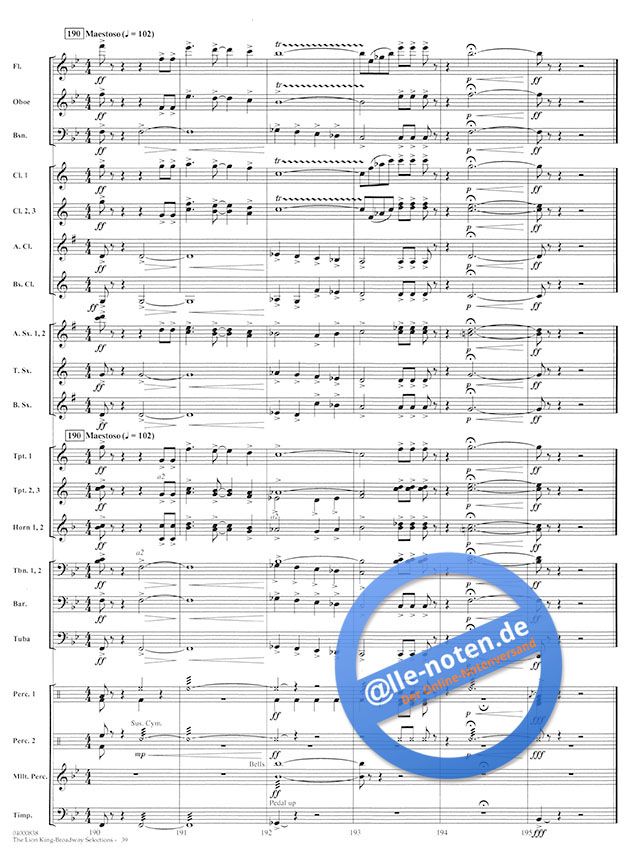 Partitions Piano-chant Le Roi Lion : 14 Chansons Broadway - Édition Spéciale Avec Photos