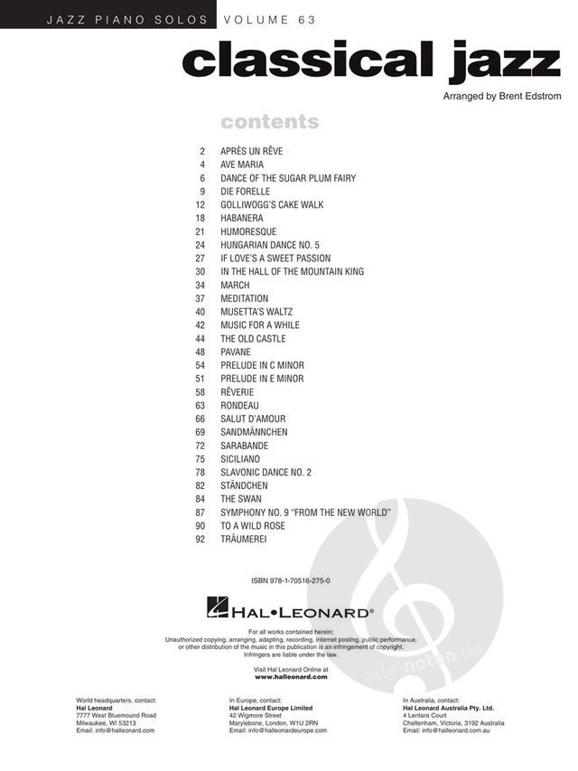 Jazz Gems : Jazz Piano Solos Series Volume 13 (2010, Trade Paperback) For Sale O