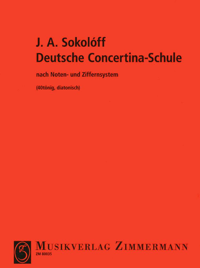 Deutsche Concertina-Schule von J.A. Sokoloff » Akkordeon Noten