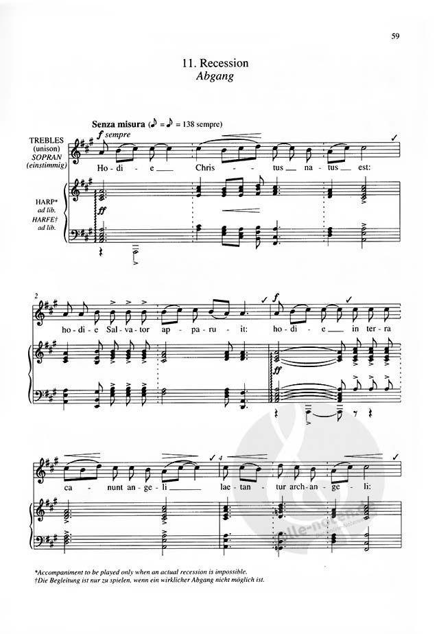 A Ceremony Of Carols Op. 28 (Benjamin Britten) » Noten für
