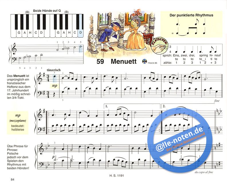 Spiel mit Noten die Fortsetzung der kindgerechten Klavierschule für Einzel- und Gruppenunterricht ab 6 Jahren Noten/sheet music Klavierspielen mit der Maus Band 2 mit Bleistift 