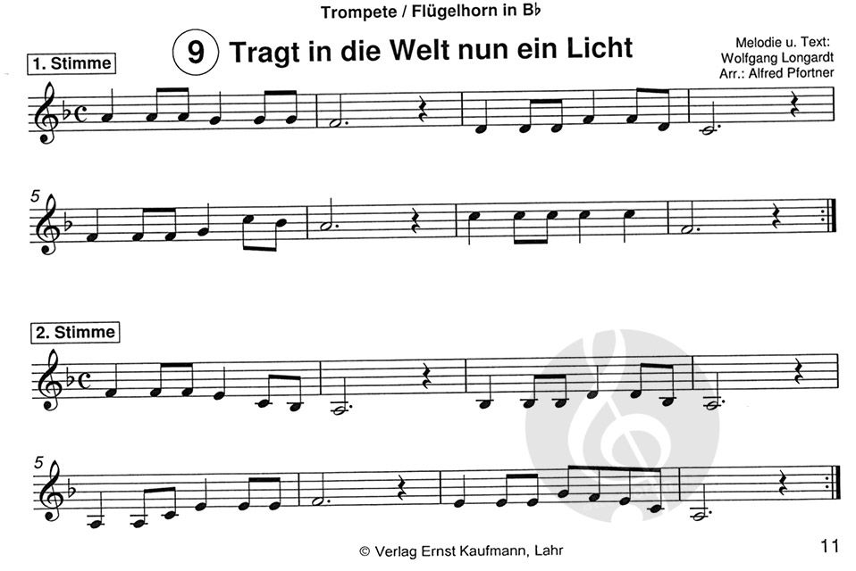 Martinslieder » Blasorchester Einzelstimme - SIEB20404