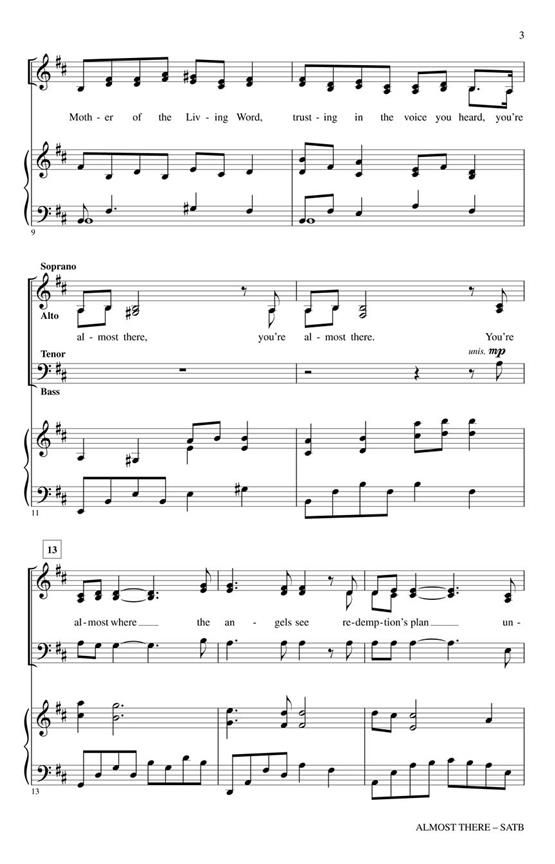 Almost There (Amy Grant) » Noten für gemischten Chor