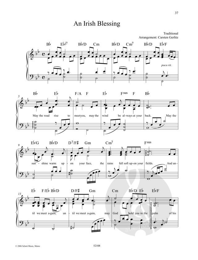 An Irish Blessing Von Carsten Gerlitz Klaviernoten Download 